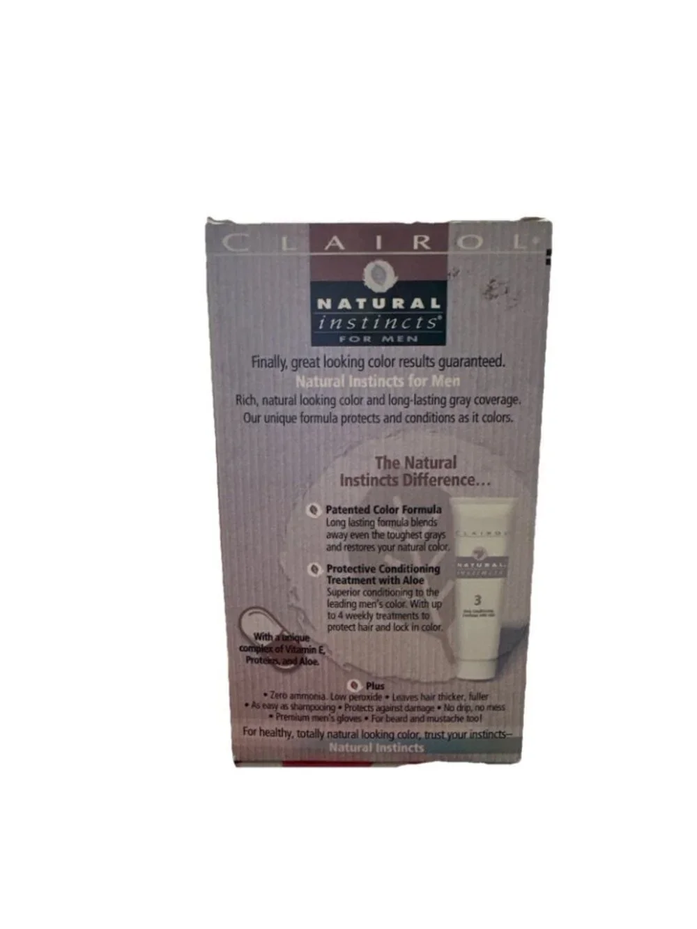 1-CLAIROL Natural Instincts For Men M11 Med Brown Haircolor Kit Discontinued